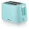 Тостер с двумя отделениями для тостов BBK TR82 снежная мята, мощность 700 Вт