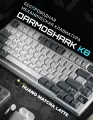 Беспроводная механическая клавиатура Darmoshark K8: White, HUANO Matcha latte