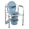 Кресло-туалет Amrus Enterprises AMCB6808 облегченное со спинкой, регулируемое по высоте