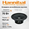 Среднечастотная автомобильная акустика Alphard Hannibal HM-6E / Колонки автомобильные 16,5 см