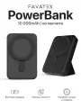 Магнитный повербанк 10000 Wireless Power Bank с быстрой беспроводной зарядкой для Айфона / iPhone 12, 13, 14, 15