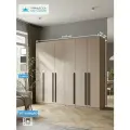 Шкаф для одежды 6-ти дверный, Принцесса Мелания, Кашемир, 2200х2400х520 мм