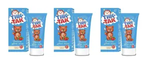 Зубная паста детская Тик-Так с ароматом клубники 0+, 62 г, 3 шт.