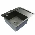 Кухонная мойка Mixline Pro 60 L 552926 цвет Черный графит, современный стиль