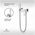 Гигиенический душ со смесителем для биде и унитаза Grocenberg GB101N, латунь, хром