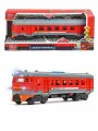 Модель Электричка 30 см красная пластик инерция (свет, звук) Технопарк COMTRAIN-30PL-RDGY (24)