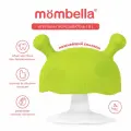 Прорезыватель грызунок для зубов Грибочек 3в1 Mombella, 3+ мес, силиконовый, зелёный
