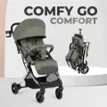 Коляска прогулочная складная Farfello Comfy Go Comfort Chrome, зеленый