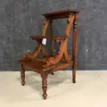 3-х ступенчатая лестница DOMKORLEONE из красного дерева (mahogany wood), цвет орех NAA (светло-коричневый)