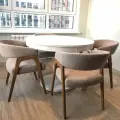 Стул-кресло Comfort - 09, ткань велюр, массив дерева бук, тонировка тёмный дуб