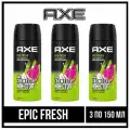 Набор из 3 штук Дезодорант спрей мужской Axe Epic Fresh 150мл