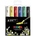 Набор маркеров POSCA PC-1M стандартные цвета 6 шт