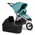 Детская коляска 2в1 Bumbleride Indie, цвет Sea Glass / Black (Бирюзовый / Чёрный)