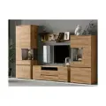 Модульная гостиная Соренто, композиция 1 (Дуб Крафт / Бетон)