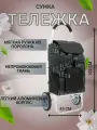 Сумка-тележка , 50 л, 35х100х45 см, ручная кладь, черный