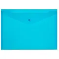 Attache Папка-конверт на кнопке A4, пластик 180 мкм, 10 штук, синий