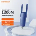 COMFAST CF-927BF 1300M Dual-Band USB Wireless Network Adapter Bluetooth 4.2 Adapter for WIN7 Host WIFI Receiver Compatible with Desktop And Laptop Computers