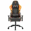 Игровое кресло компьютерное ZONE 51 CLUBPOINT Black-Orange, черный/оранжевый, искусственная кожа