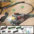 Железная дорога Fenming, с паровозом, пульт управления, Пять вагонов