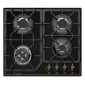 Газовая варочная панель Gefest ПВГ 2232-01 К83 60 см, 4 конфорки закаленное стекло электроподжиг газконтроль, черный