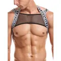 Мужская портупея белая JOCKMAIL JM905-1 полиэстер S/M (46-48)