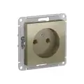 5 шт. Systeme Electric AtlasDesign Шампань, Розетка без заземления, 16А, механизм, ATN000541