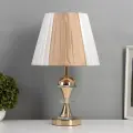 Лампа настольная «Стиль» 1×40 Вт Е27+ LED подсветка 3 Вт золото 28×28×46 см