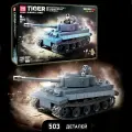Конструктор Немецкий тяжелый танк Tiger I 100242, 503 дет.