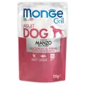MONGE 100гр для собак говядина Dog Grill (пауч)