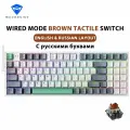 Механическая игровая клавиатура Machenike K500 94 клавиши RGB, RU Brown Switch
