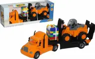 Автомобиль Майк трейлер + автокар + констр Супер-Микс - 30 элем. (в коробке) 55699 