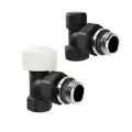 Набор термостатический угловой Royal Thermo Design 1/2М30х1,5 (Черный)