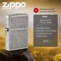 Оригинальная бензиновая зажигалка ZIPPO Armor® с покрытием Antique Silver, латунь/сталь, серебристая, 38x13x57 мм