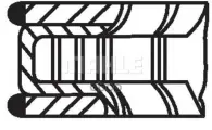 Кольца поршневые! d86x1.2x1.5x2.5 STD (1) Opel Astra/Zafira/Frontera 2.0/2.2 97> Mahle/Knecht арт. 01220N0
