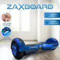 Детский гироскутер с ручкой Zaxboard ZX-7 BASE LED 6.5 дюймов с 6 лет (Cosmos)