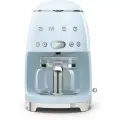 Кофеварка капельная Smeg DCF02PBEU, 1,4 литра, пастельный голубой, blue