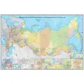 Карта настенная Железных дорог России и сопред. госуд.1:3,64млн,2,34х1,56м