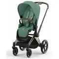 Коляска прогулочная Cybex Priam IV leaf green на раме rose gold