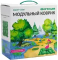 Массажный модульный коврик-пазл Ортодон Мох, набор из 6 модулей (3 ортопазла с пищалками)