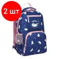 Комплект 2 шт, Рюкзак ArtSpace School Cat curious, 44*31*16см, 1 отделение, 4 кармана, уплотн. спинка