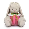 Игрушка мягкая BUDI BASA Зайка Ми, в юбке и воротнике с клубничками, 23 см