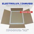 Уплотнительная резинка для холодильника Zanussi Занусси Electrolux Электролюкс - 102 x 52 см / серии ZRD, ZRT, ERB / Профиль - под планку