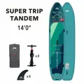 Сапборд Aqua Marina Super Trip Tandem 427х86х20 см, надувной двухслойный, семейный, до 300 кг