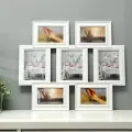 Фоторамка пластик на 7 фото 10х15, 13х18 см Коллаж белая 57х49.5х2.5 см