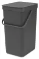 Встраиваемое мусорное ведро Sort & Go (16 л), Серый, 109966