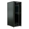 Шкаф серверный WRline (WR-TT-4288-AS-RAL9004) напольный 42U 800x800мм пер.дв.стекл задн.дв.стал.лист