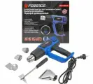Фен промышленный F-HG60-2000LCD с дисплеем и насадками (220В,50/60Гц,2000Вт, 60-600С, 300-500л/мин, кл. защиты-двойная изоляция) FORSAGE